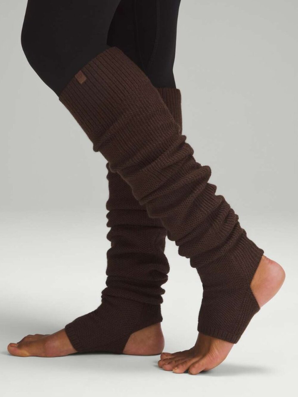 Lululemon Womens Evolution Leg Warmer - Heathered Brown Earth